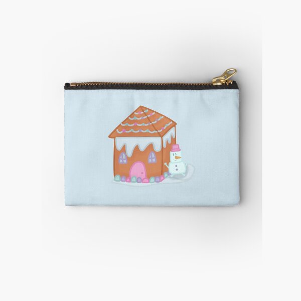 Item preview, Gingerbread House with Snowman designed and sold by ArtsyDonut.