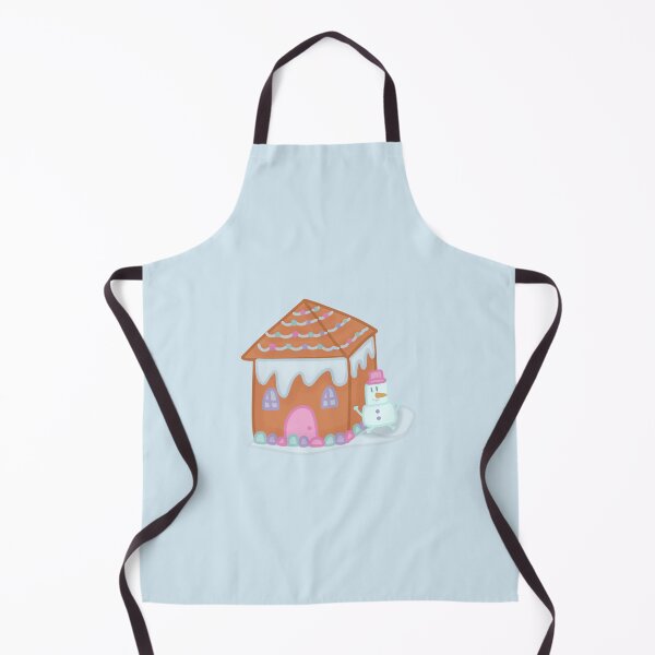 Item preview, Gingerbread House with Snowman designed and sold by ArtsyDonut.