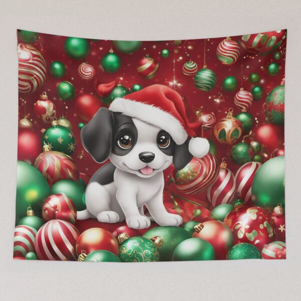 Item preview, Adorable Little Puppy Christmas designed and sold by purplesensation.