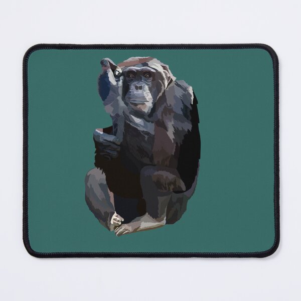 Item preview, C is for Chimp , Chimp Design – Dedicated Chimpanzee Care and Wildlife Keeper Artwork designed and sold by PrettylittlepastelUk.