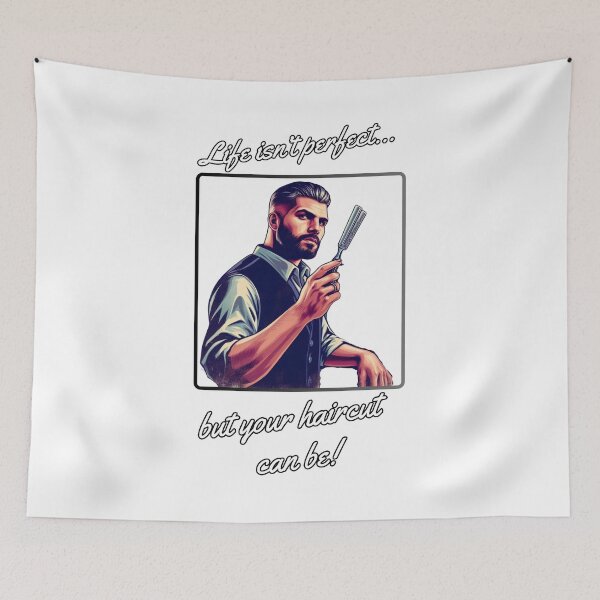 Item preview, Barber no.1 - Life isn't perfect but your haircut can be! designed and sold by QvDesigns.