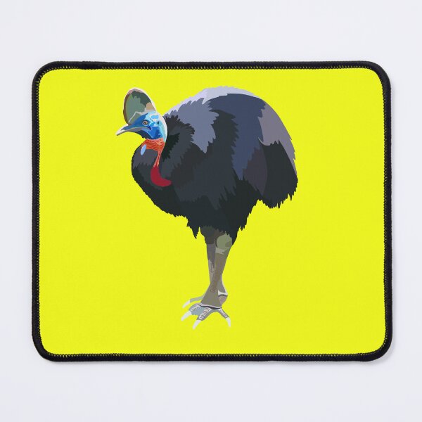 Item preview, C is for Cassowary, Cassowary Artwork – Powerful Flightless Bird Illustration and Tropical Rainforest Wildlife Design designed and sold by PrettylittlepastelUk.