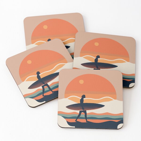 Item preview, Surfer Silhouette at Sunset designed and sold by Sketch-Shack.