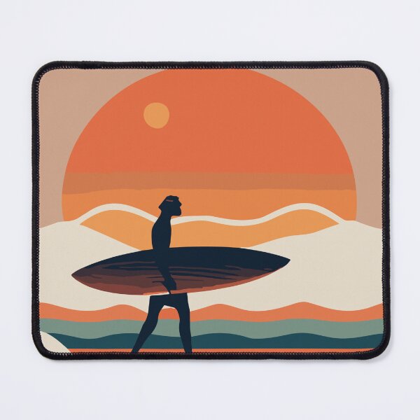 Item preview, Surfer Silhouette at Sunset designed and sold by Sketch-Shack.
