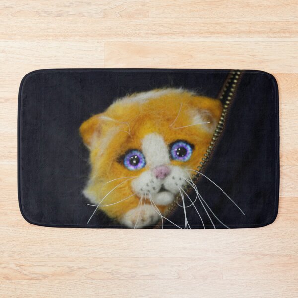Item preview, Cute red blue eyed brooch cat  designed and sold by olena2552.