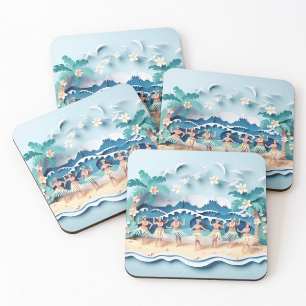 Item preview, Paper Art Hula Dancers designed and sold by organicgal.