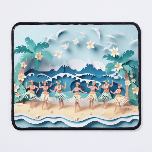 Item preview, Paper Art Hula Dancers designed and sold by organicgal.