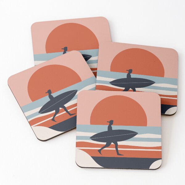 Item preview, Surfer Silhouette at Sunset designed and sold by Sketch-Shack.