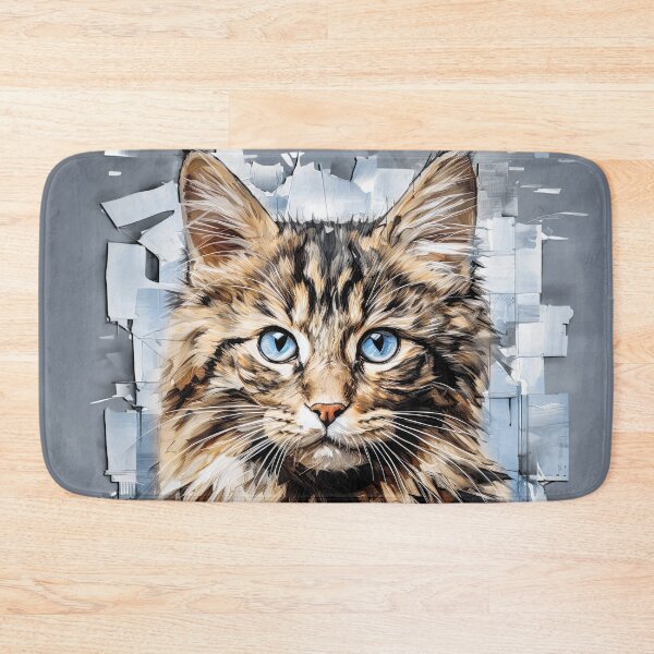 Item preview,  The cat with blue eyes on the wall designed and sold by MagicColorPrint.
