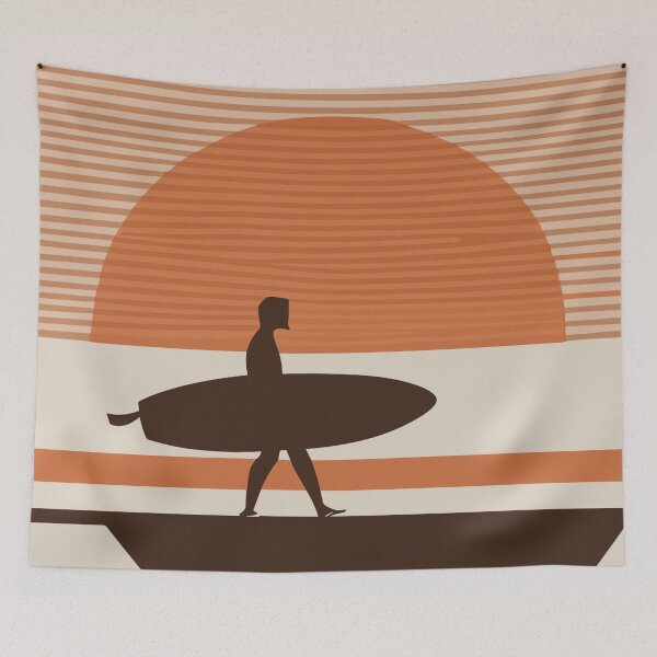 Item preview, Surfer Silhouette at Sunset designed and sold by Sketch-Shack.