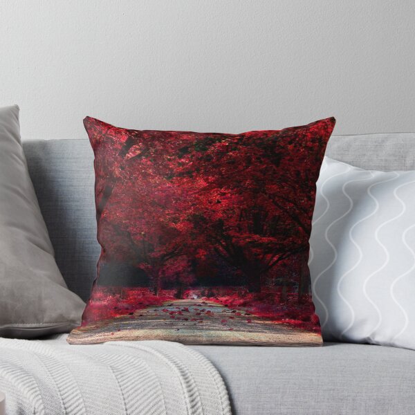 Item preview, Beautiful path with red trees and leaves designed and sold by Nunaprettyshop.