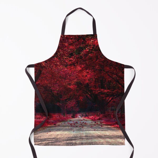 Item preview, Beautiful path with red trees and leaves designed and sold by Nunaprettyshop.