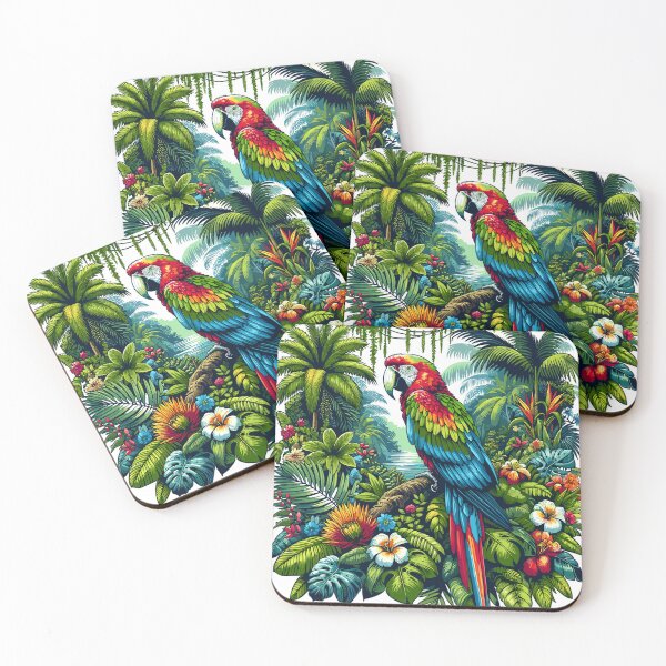 Item preview, Tropical parrot designed and sold by LongIslandDesgn.