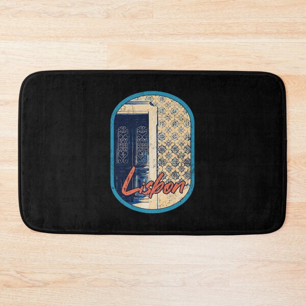 Item preview, Lisbon Elegance: Door and Tiles Illustration designed and sold by Lemomo-artworks.