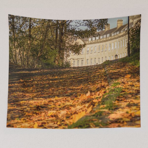 Item preview, Fall mood photography of UK somerset cotswold city Bath in Golden Autumn  designed and sold by Rowena Ko.