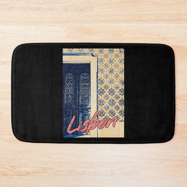 Item preview, Lisbon Elegance: Door and Tiles Illustration designed and sold by Lemomo-artworks.