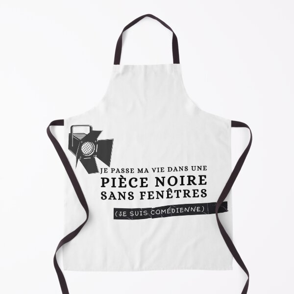 Item preview, "Je Passe Ma Vie Dans une Pièce Noire Sans Fenêtres (Je Suis Comédienne)" Theater Rehearsal Joke designed and sold by Damoiseau.
