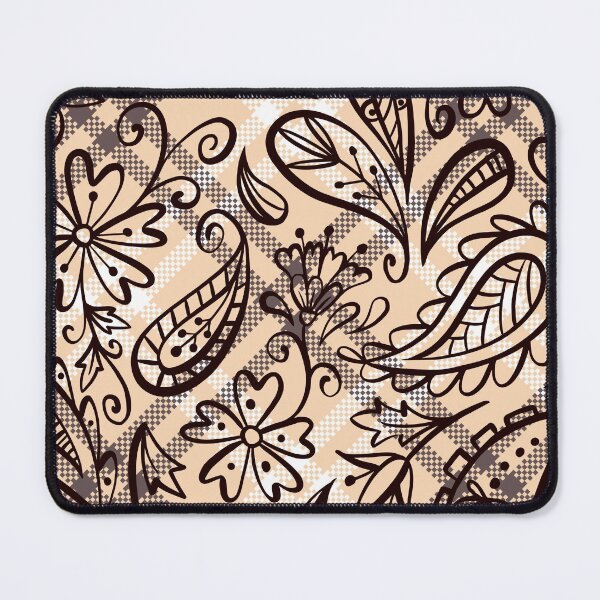 Item preview, Patrón sin costuras de flores a cuadros - Flores coloridas en un diseño repetitivo designed and sold by OrangeMG.