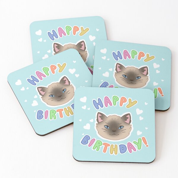 Item preview, Ragdoll cat happy birthday designed and sold by eloisebowyer.