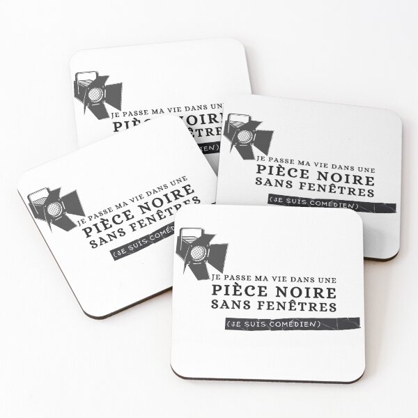 Item preview, "Je Passe Ma Vie Dans une Pièce Noire Sans Fenêtres (Je Suis Comédien)" Theater Rehearsal Joke designed and sold by Damoiseau.