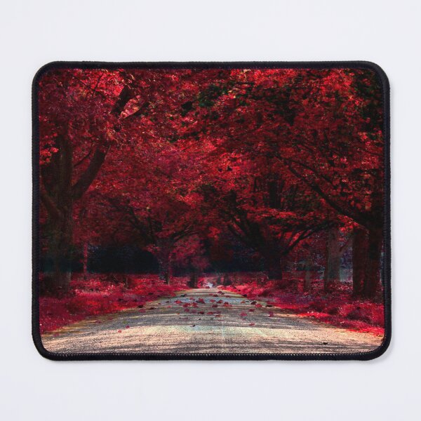 Item preview, Beautiful path with red trees and leaves designed and sold by Nunaprettyshop.