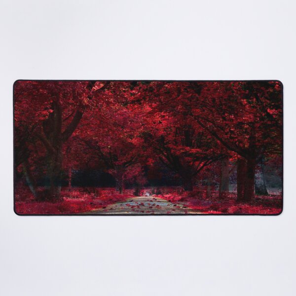 Item preview, Beautiful path with red trees and leaves designed and sold by Nunaprettyshop.
