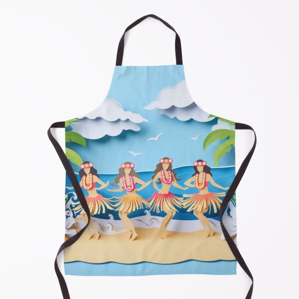 Item preview, Beach Front Paper Art Hula Wahine designed and sold by organicgal.