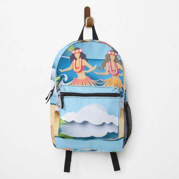 Item preview, Beach Front Paper Art Hula Wahine designed and sold by organicgal.