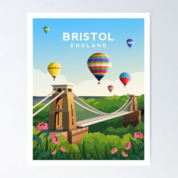 Item preview, Bristol Clifton Bridge, England Hot Air Balloons designed and sold by typelab.