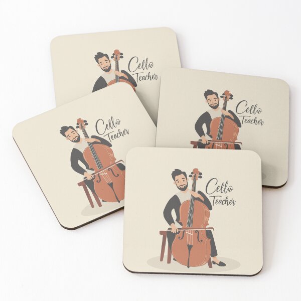 Item preview, Cello-tastic Serenade: Strings Attached, Cello teacher illustration designed and sold by EmeraldMusic.