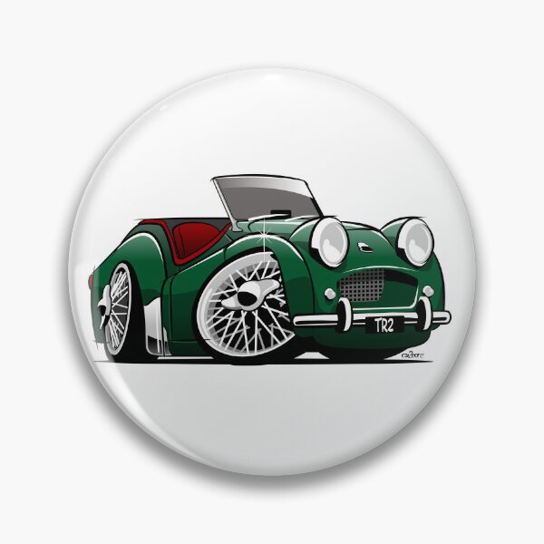 Item preview, Triumph TR2 caricature green designed and sold by car2oonz.