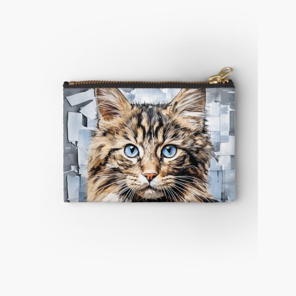 Item preview, The cat with blue eyes on the wall designed and sold by MagicColorPrint.