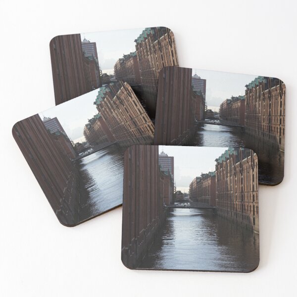 Item preview, View of water in the Speicherstadt Hamburg designed and sold by lunatictaffy.