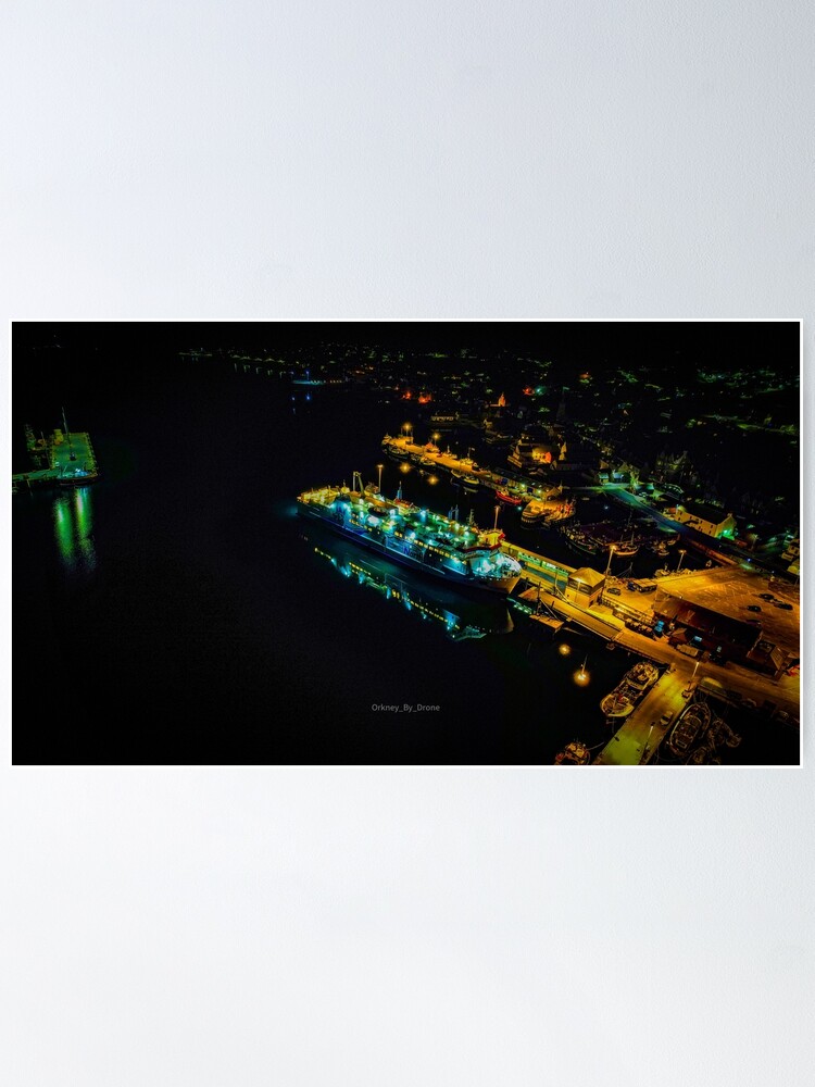 Thumbnail 2 of 3, Poster, MV Hamnavoe designed and sold by OrkneyByDrone.