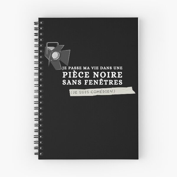 Item preview, "Je Passe Ma Vie Dans une Pièce Noire Sans Fenêtres (Je Suis Comédien)" Theater Rehearsal Joke designed and sold by Damoiseau.