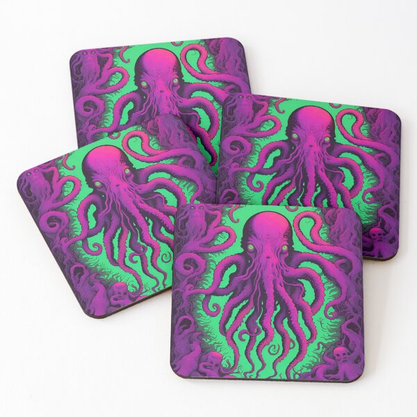 Item preview, Lovecraft Octopus Horror Psychedelic Art designed and sold by Gogmagosh.
