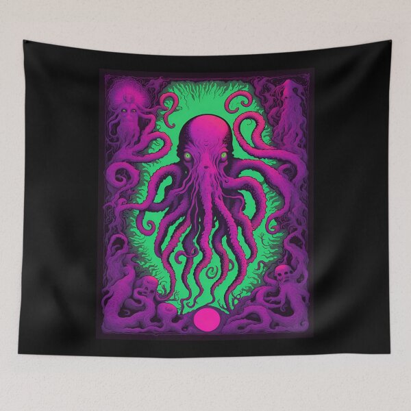 Item preview, Lovecraft Octopus Horror Psychedelic Art designed and sold by Gogmagosh.