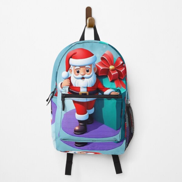 Artikelvorschau, Der Weihnachtsmann trägt eine Geschenkbox mit Schleife entworfen und verkauft von JaroDesign2023.
