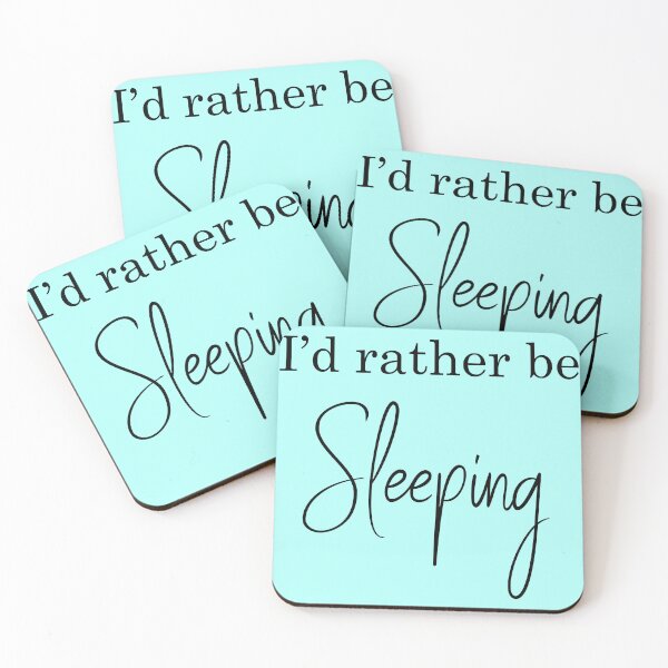 Item preview, I'd Rather be Sleeping Text Typography designed and sold by meganohm.