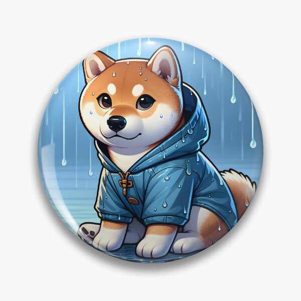 Item preview, Shiba Inu Rainy Day Bliss designed and sold by Anechkau.
