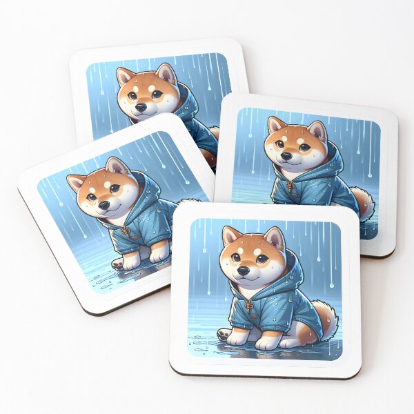 Item preview, Shiba Inu Rainy Day Bliss designed and sold by Anechkau.