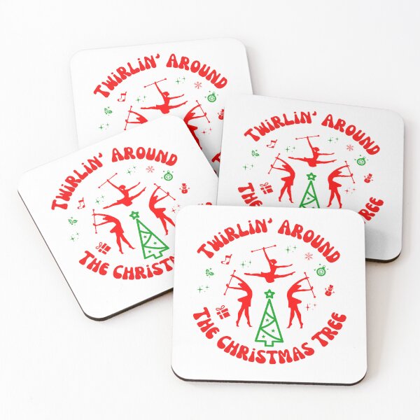 Item preview, Christmas Baton Twirling Design - Twirling the Christmas Tree designed and sold by Peppermintmama.