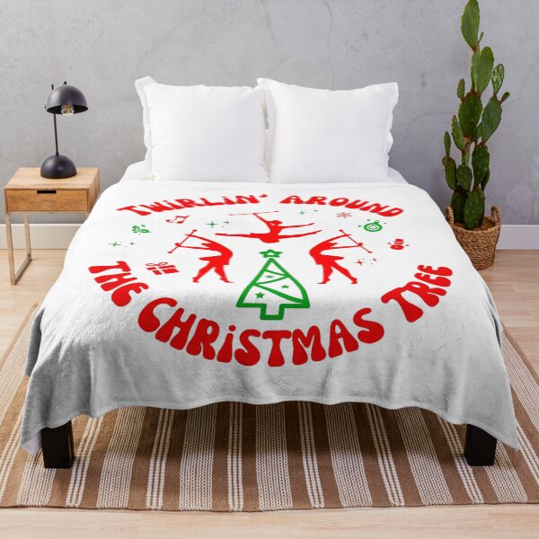 Item preview, Christmas Baton Twirling Design - Twirling the Christmas Tree designed and sold by Peppermintmama.