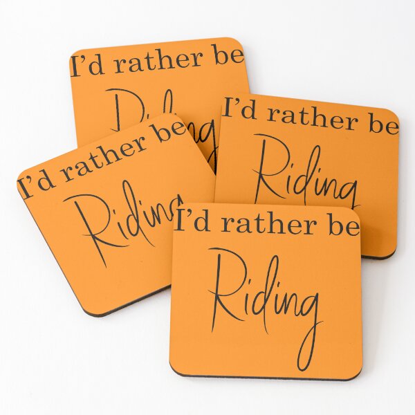 Item preview, I'd Rather be Riding Text Typography designed and sold by meganohm.