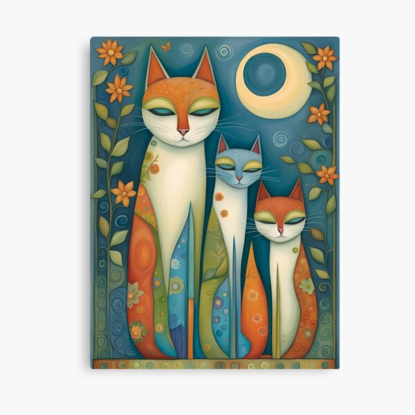 Aperçu de l'œuvre Maman et fils Moonflower créée et vendue par Meowgical Whimspirations.