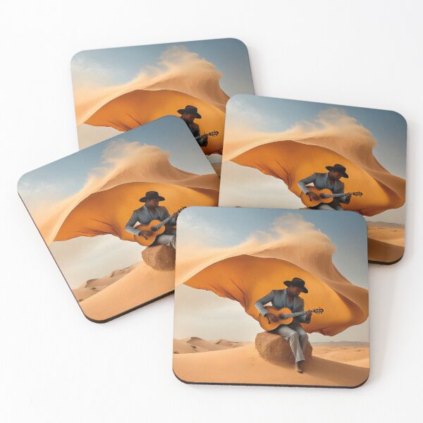 Item preview, Guitarist Amidst the Sandstorm designed and sold by PanoramaPrints.