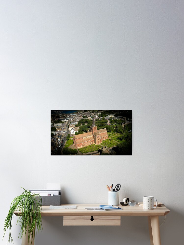 Thumbnail 1 of 3, Poster, St Magnus Cathedral designed and sold by OrkneyByDrone.