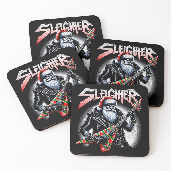 Item preview, sleigher santa heavy metal christmas designed and sold by LUIS PIPPI.