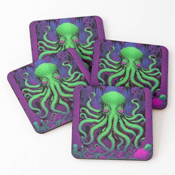 Item preview, Lovecraftian Horror Psychedelic Black Light Art designed and sold by Gogmagosh.