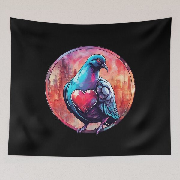 Item preview, Beautiful dove with a heart for Valentine's Day designed and sold by Aquillashop.